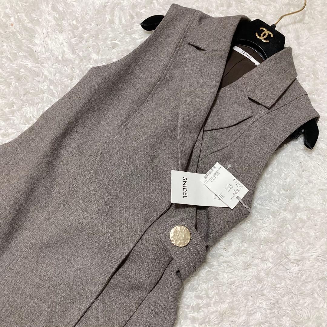 タグ付き新品♡ SNIDEL ノースリテーラードロングワンピース サイズ1