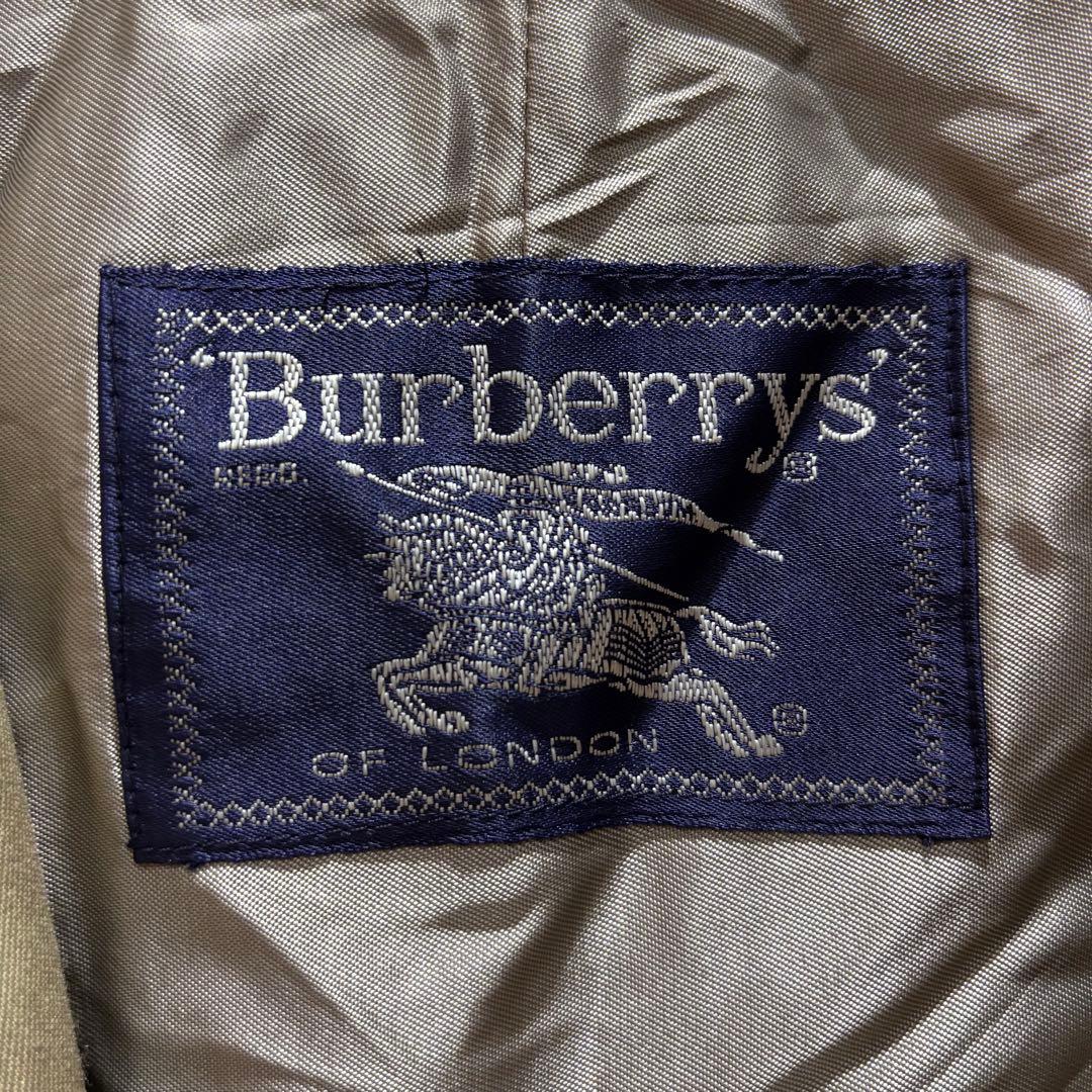 古着　Burberrys ベージュ ステンカラーコート　英国製