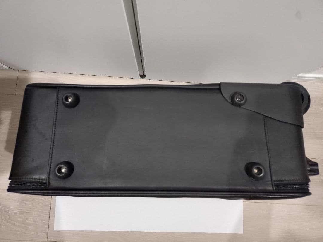 オールレザー LOEWE ロエベ アナグラム キャリーケース ブラック