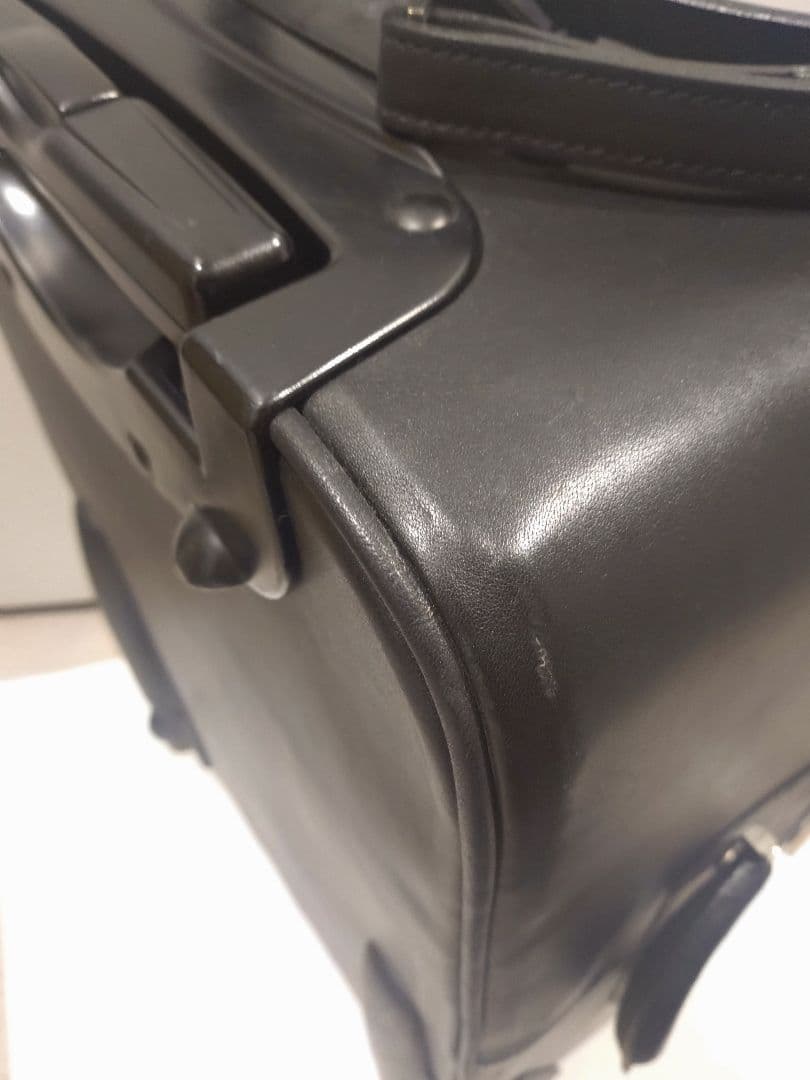 オールレザー LOEWE ロエベ アナグラム キャリーケース ブラック