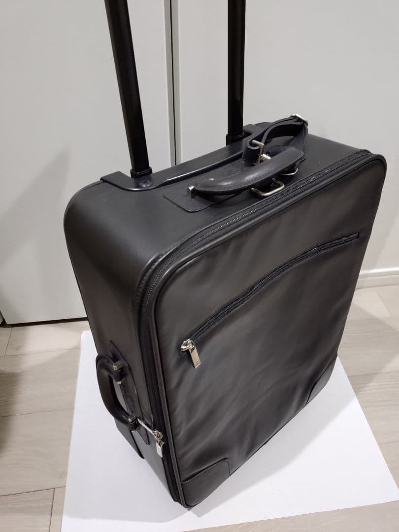 オールレザー LOEWE ロエベ アナグラム キャリーケース ブラック