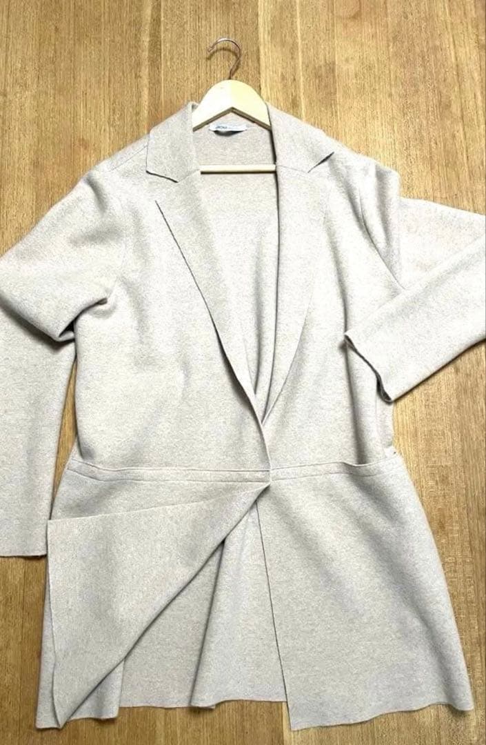 アニオナAGNONA カシミアニットジャケットコート未使用に近い