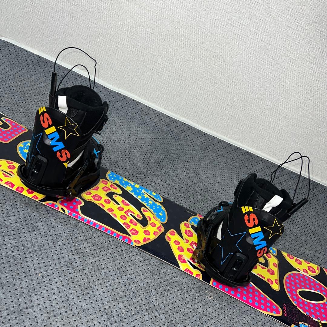 数回使用 キッズスノーボード IGNIO 140cm＋バイン＋レースブーツ