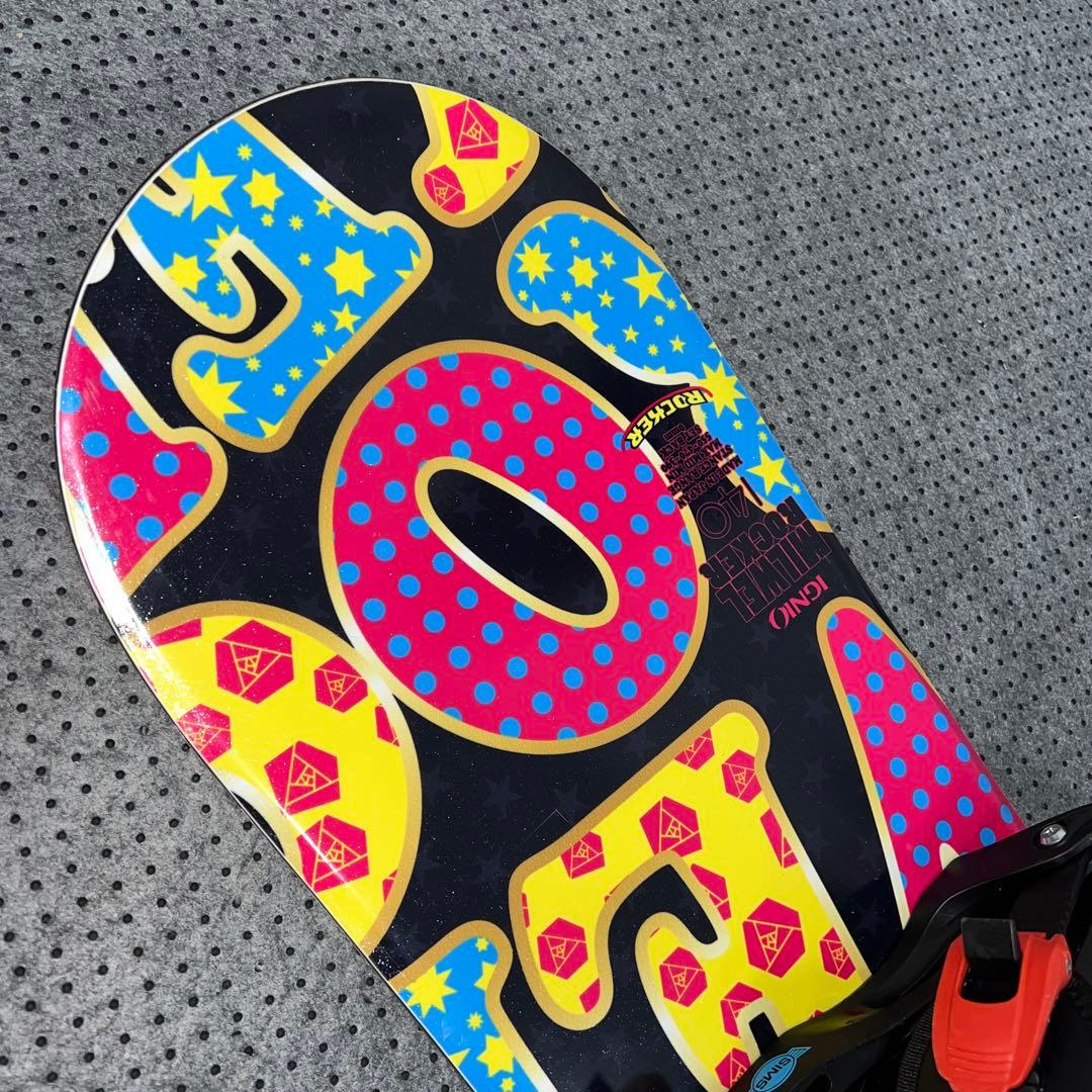 数回使用 キッズスノーボード IGNIO 140cm＋バイン＋レースブーツ