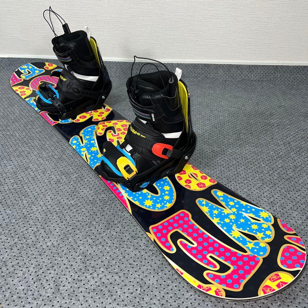 数回使用 キッズスノーボード IGNIO 140cm＋バイン＋レースブーツ