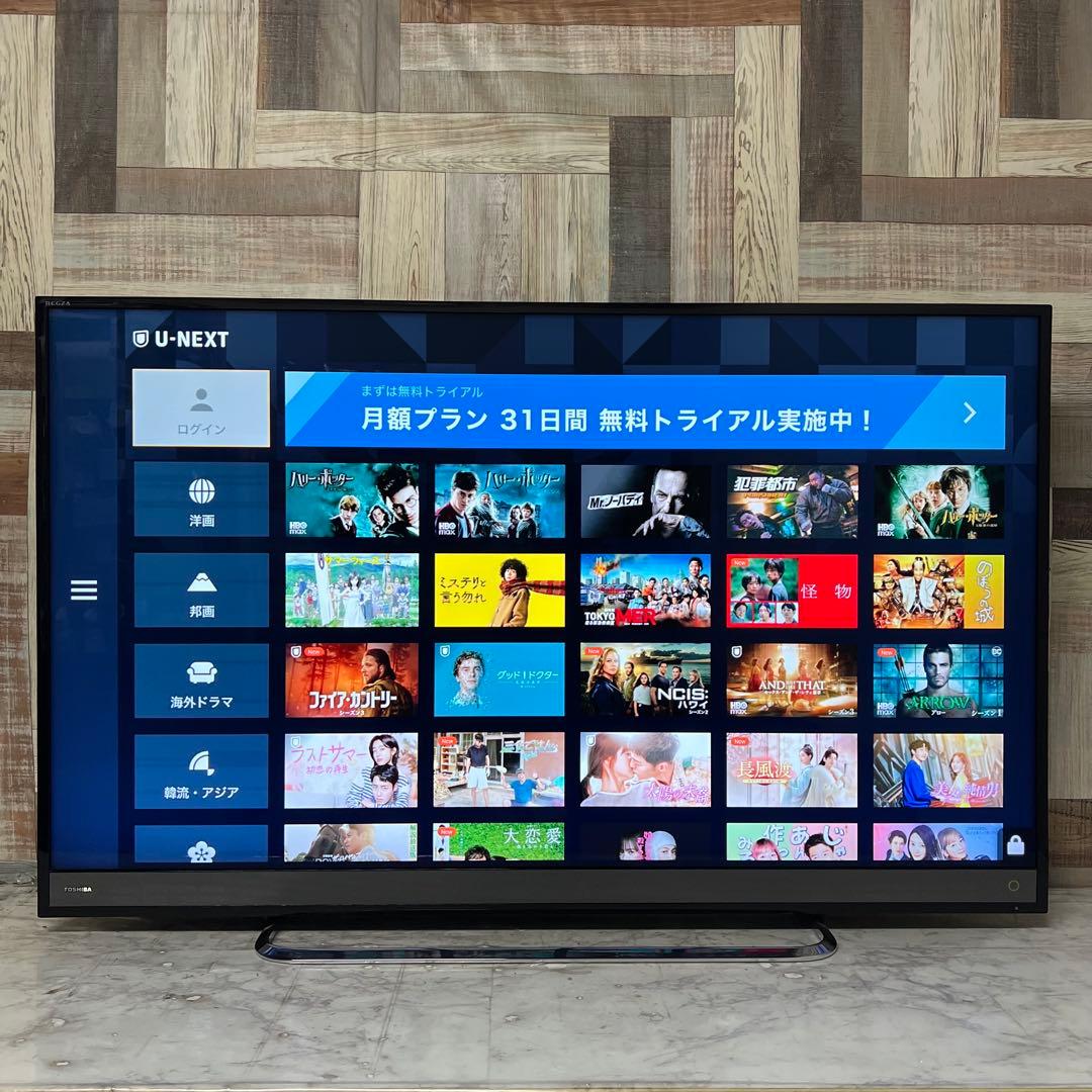 即日受渡❣️全国送料込東芝50型4K液晶テレビ3チューナー精細感ある高画質