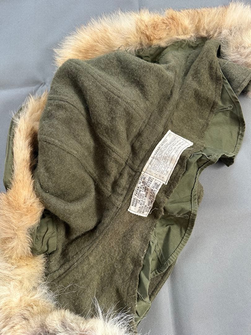 M51 パーカー用フード　白ラベル　※折れ