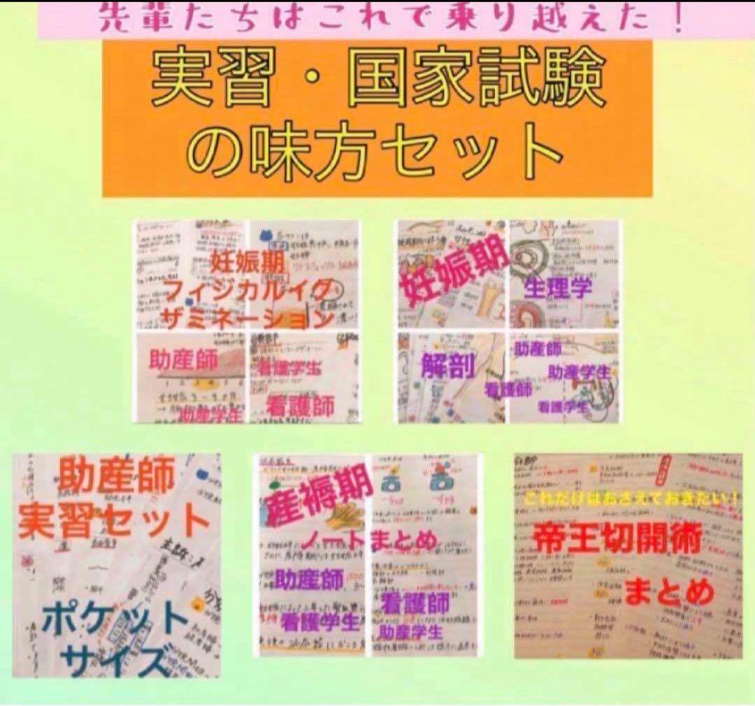 助産学生　助産師　看護学生　看護師　実習セット　　ポケットノート　まとめノート