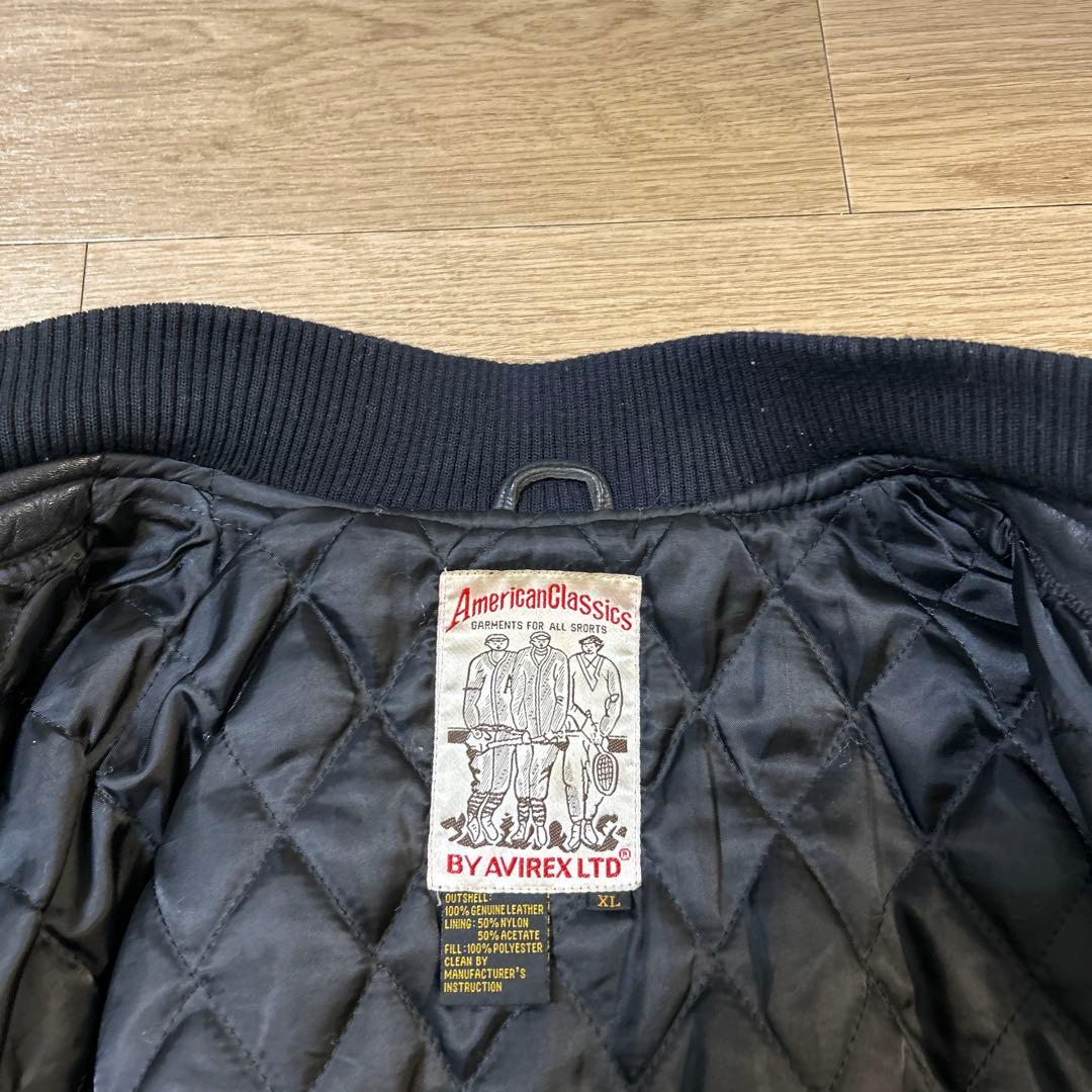 AVIREX スタジャン ブラック XL