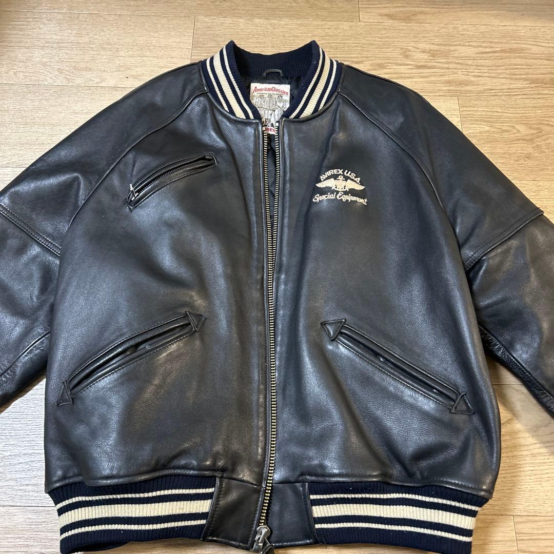 AVIREX スタジャン ブラック XL