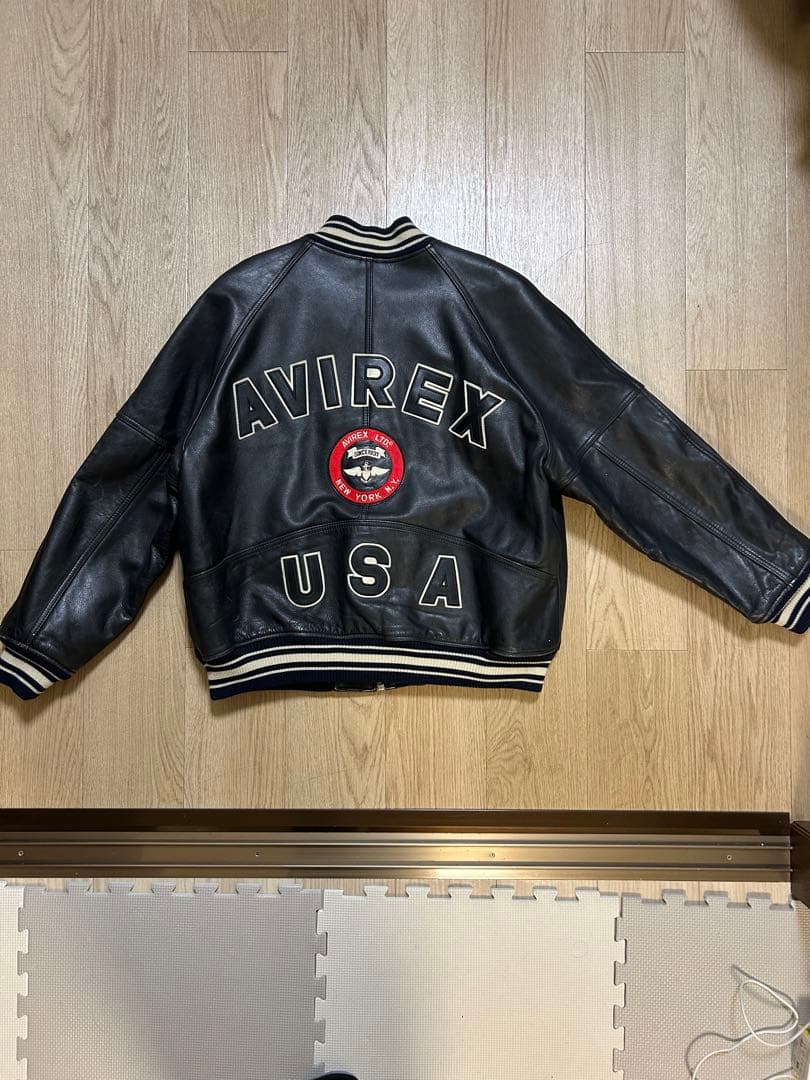 AVIREX スタジャン ブラック XL