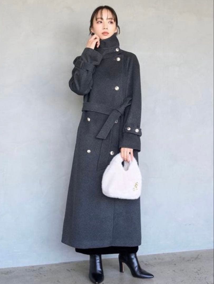 スナイデル　ウールカシミヤスタンドカラーコート　snidel 1サイズ　コート