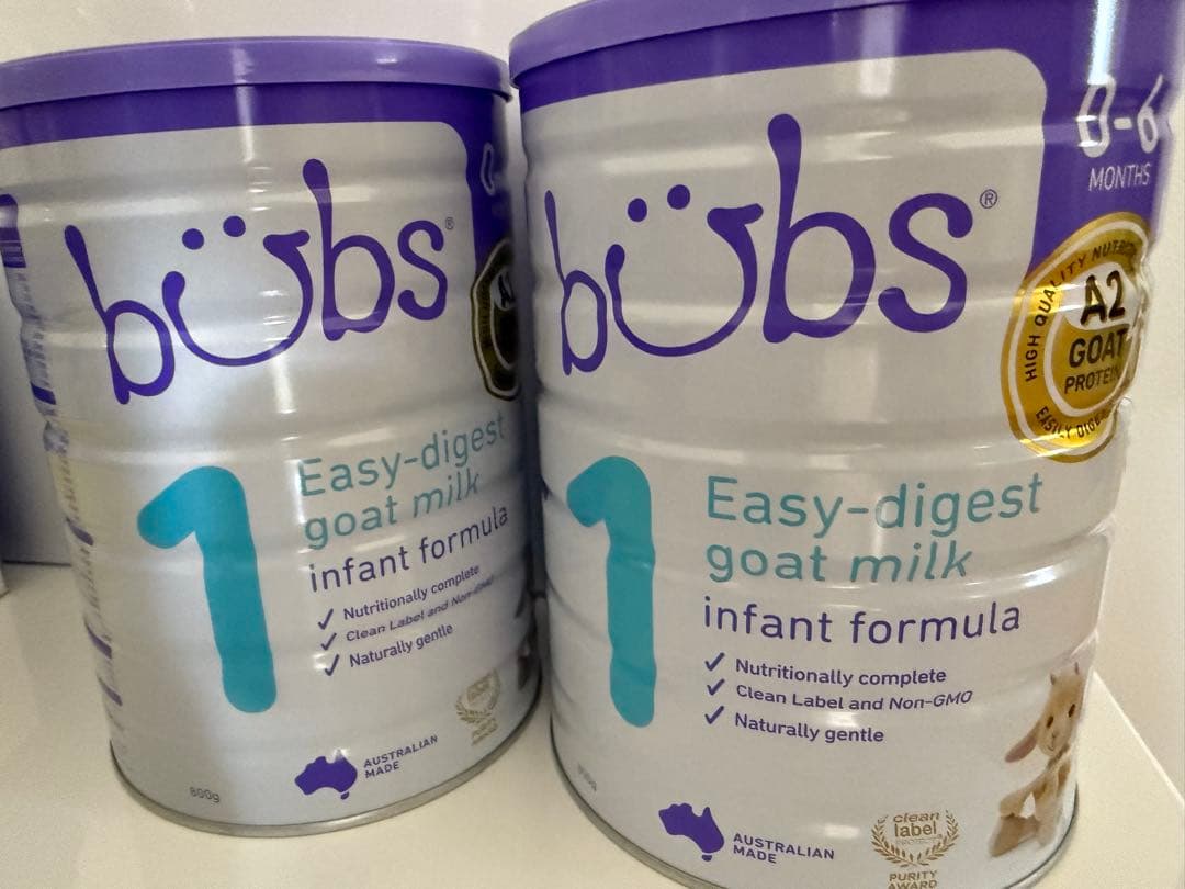 新品2缶セット】bubs バブズ ヤギ オーガニック 粉ミルク