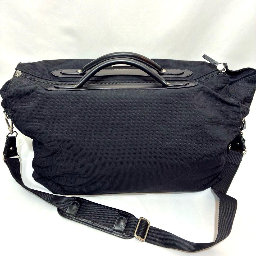 HUNTING WORLD 大容量 2way ビジネスバッグ イタリア製 黒