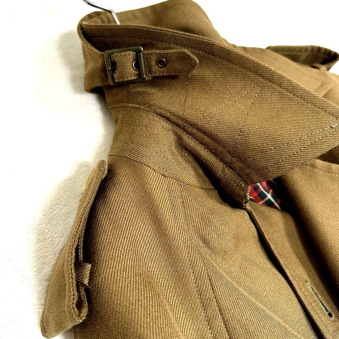 極美品 サイベーシックス トレンチコート モヘア ベルト付 裏地チェック 38