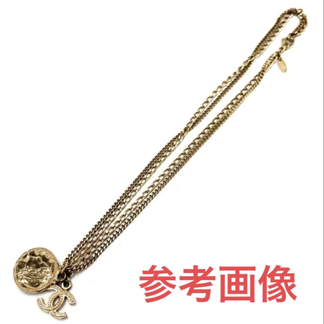 シャネル ネックレス 2連チェーン ココマーク  マドモアゼル