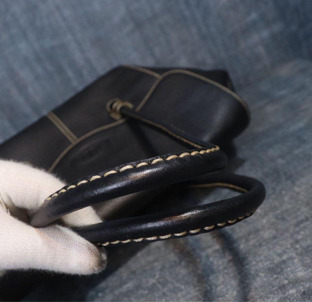 TOD'S Corniche Wave トートバッグ トッズ 黒