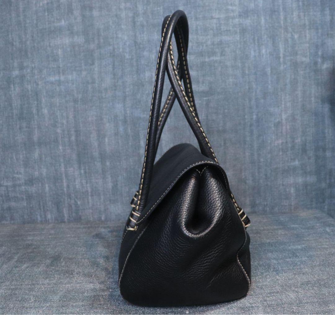 TOD'S Corniche Wave トートバッグ トッズ 黒