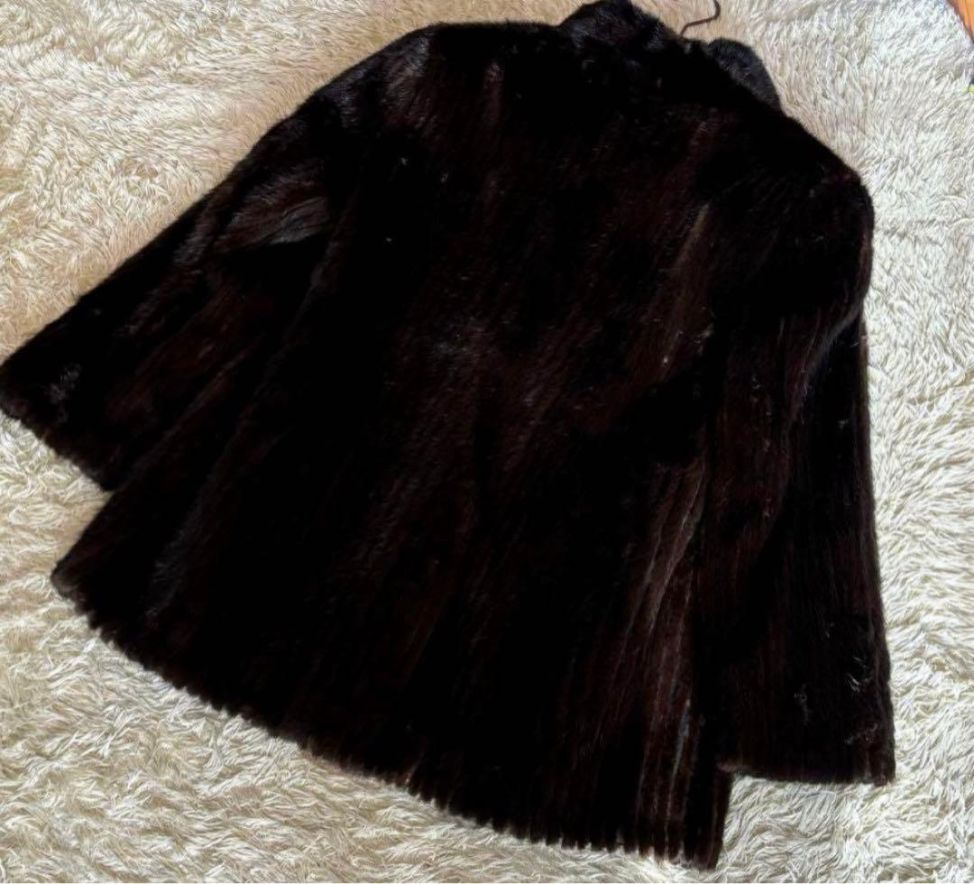 高級感✨　ROTINY リアル　ミンク　ファー　ジャケット　ブラウン