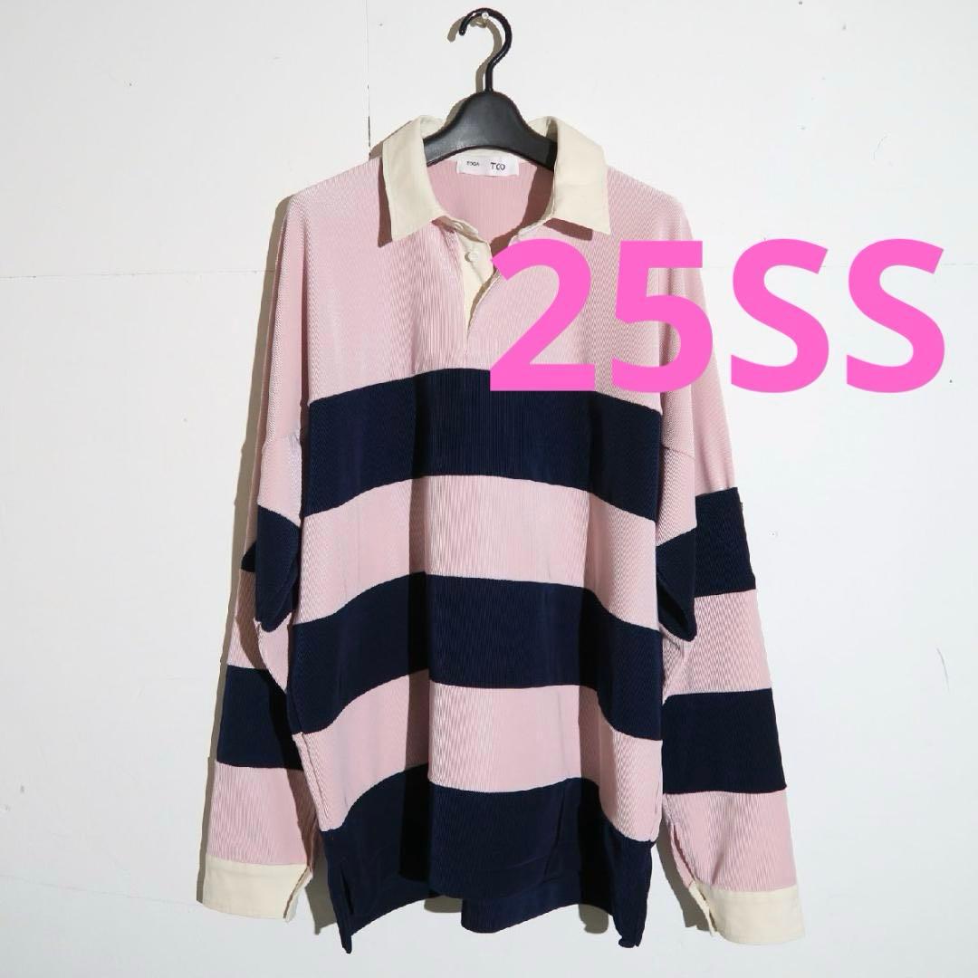 トップス 25ss TOGA TOO CODE PIQUE JERSEY SHIRT