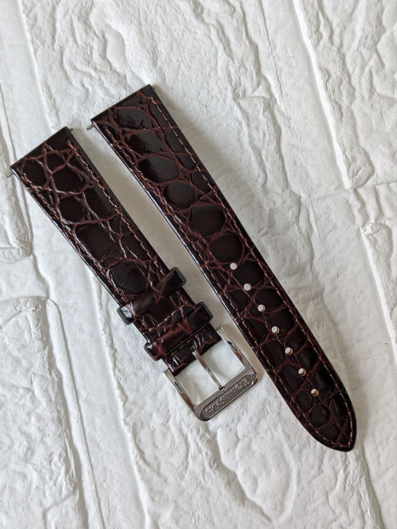 グランドセイコー尾錠　CASSIS ダークブラウン レザーベルト