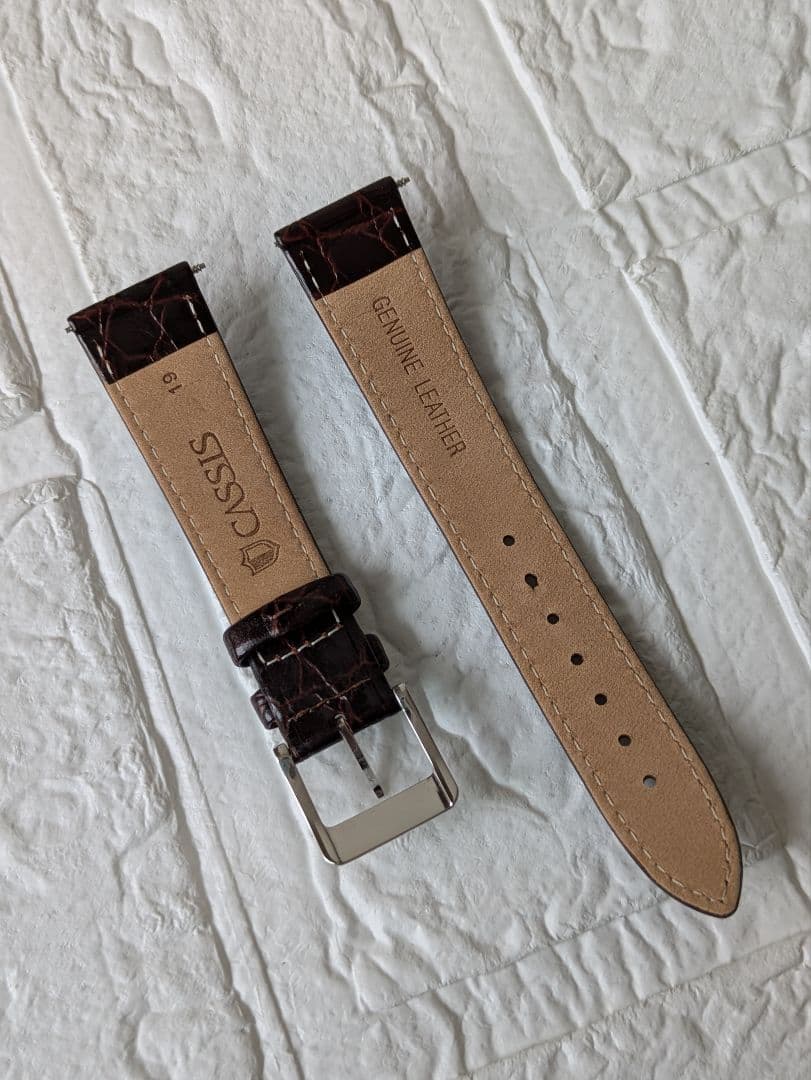 グランドセイコー尾錠　CASSIS ダークブラウン レザーベルト