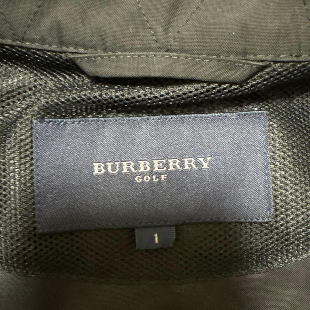 美品 バーバリーゴルフ 2WAY ナイロンジャケットコート 黒 サイズ1 S相当