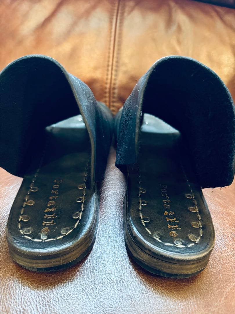 完全完売　ゴルディーニ✖︎ポルタユ　希少レザーサンダル　ヴィブラムソール　ユリウス