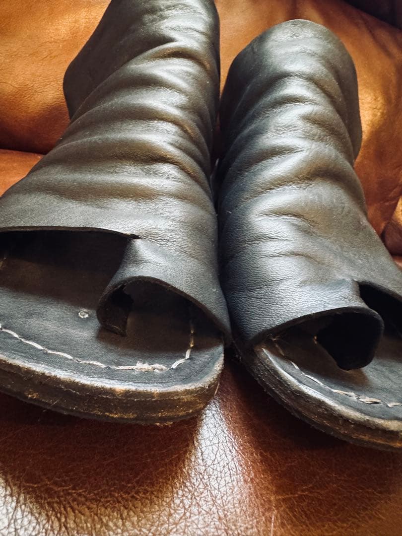 完全完売　ゴルディーニ✖︎ポルタユ　希少レザーサンダル　ヴィブラムソール　ユリウス