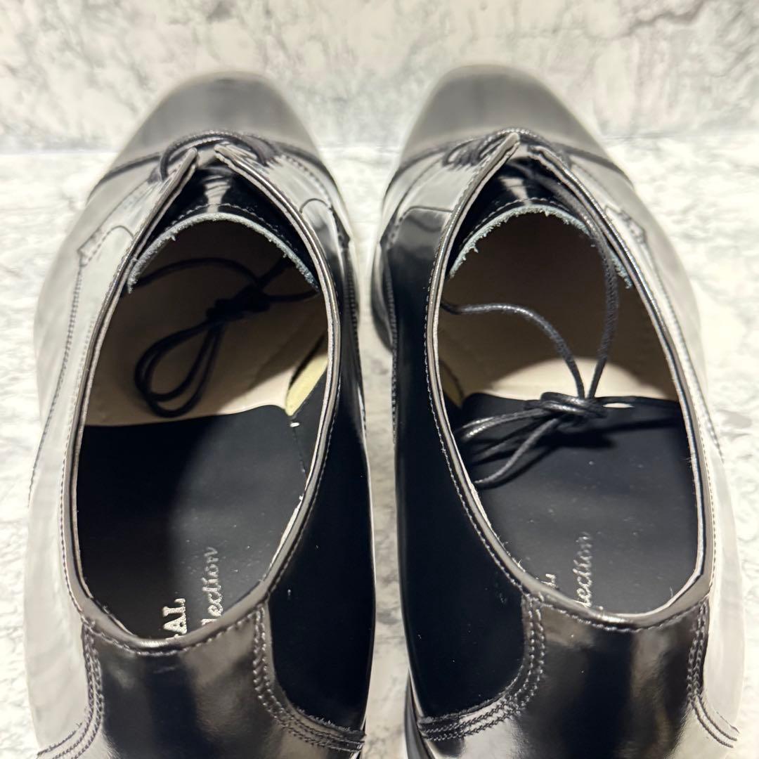 【新品未使用】REGAL ストレートチップ ガラスレザー ブラック 27cm