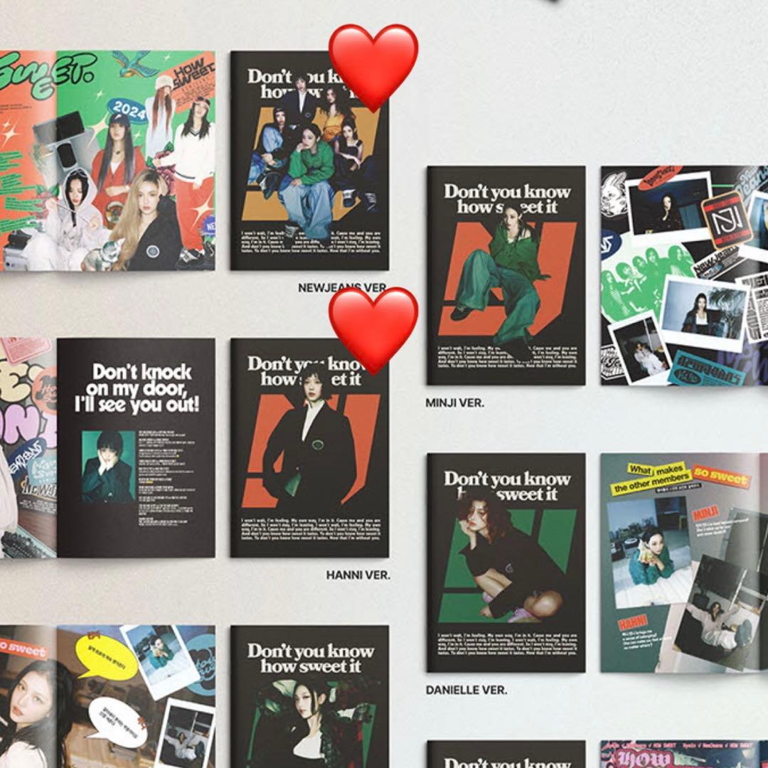 NewJeans How Sweet アルバム ハニ 特典トレカ ステッカー