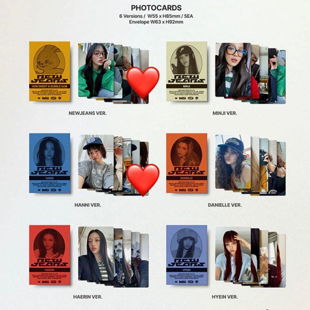 NewJeans How Sweet アルバム ハニ 特典トレカ ステッカー
