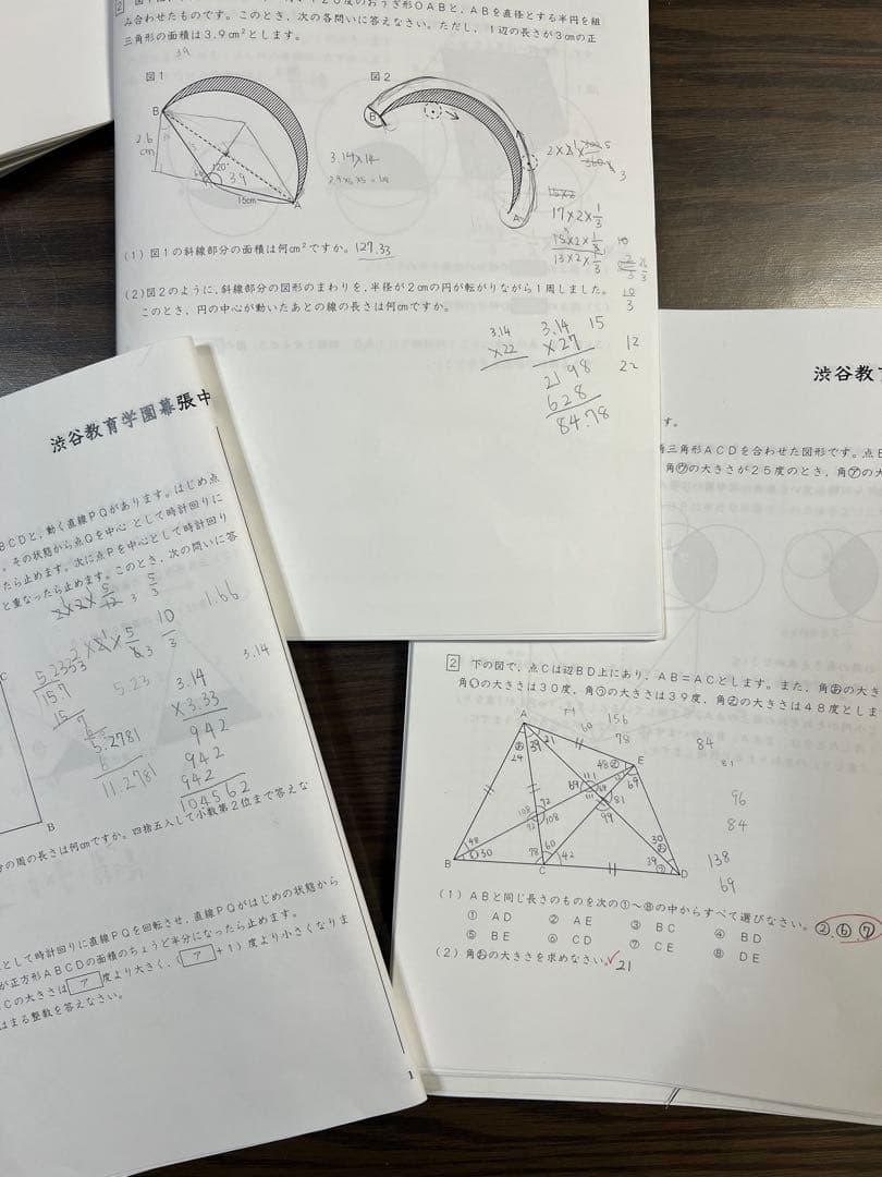 グノーブル渋谷教育学園幕張中特訓+直前特訓　算理社フルセット