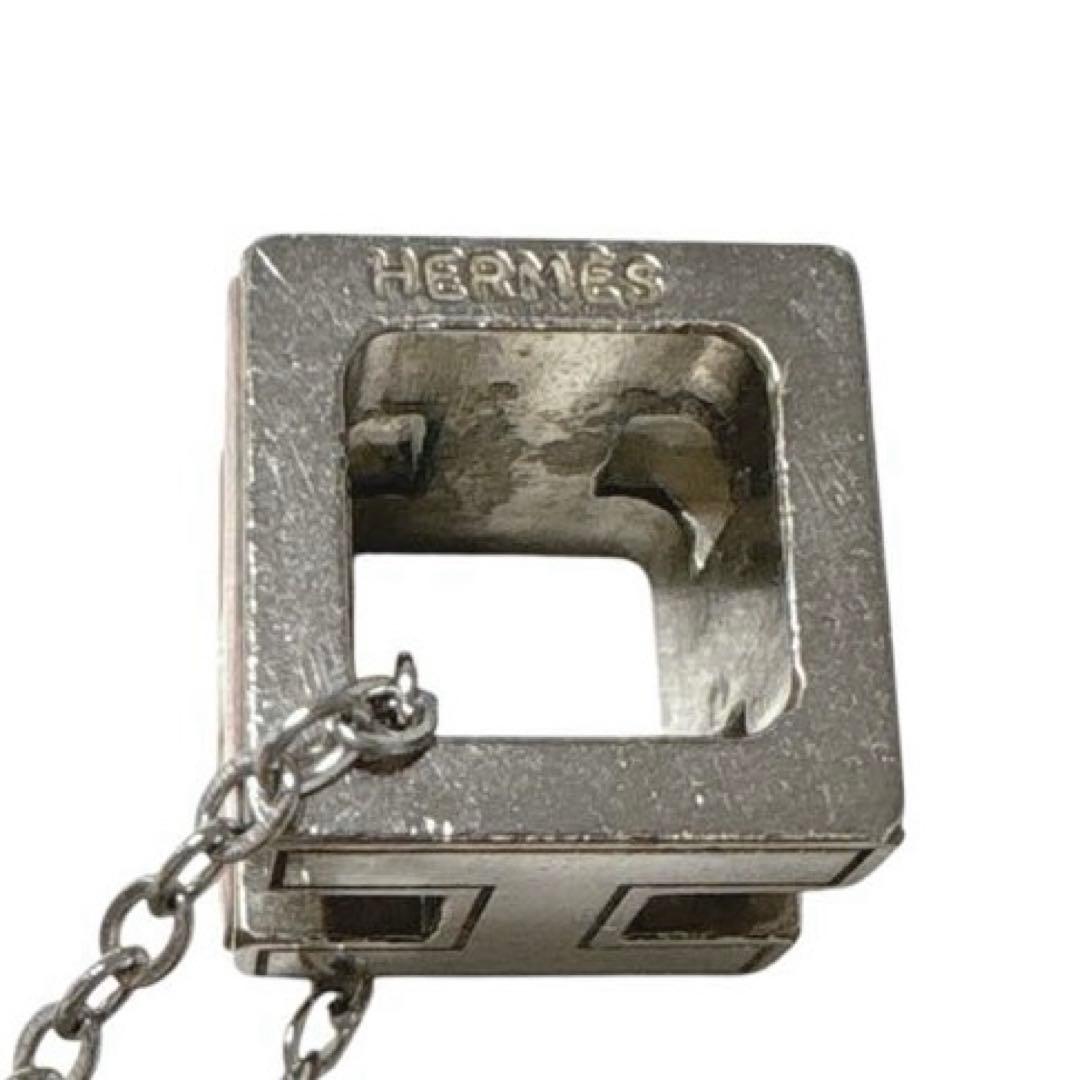［正規品］HERMÈS エルメス　ネックレス　Hキューブ　ピンク