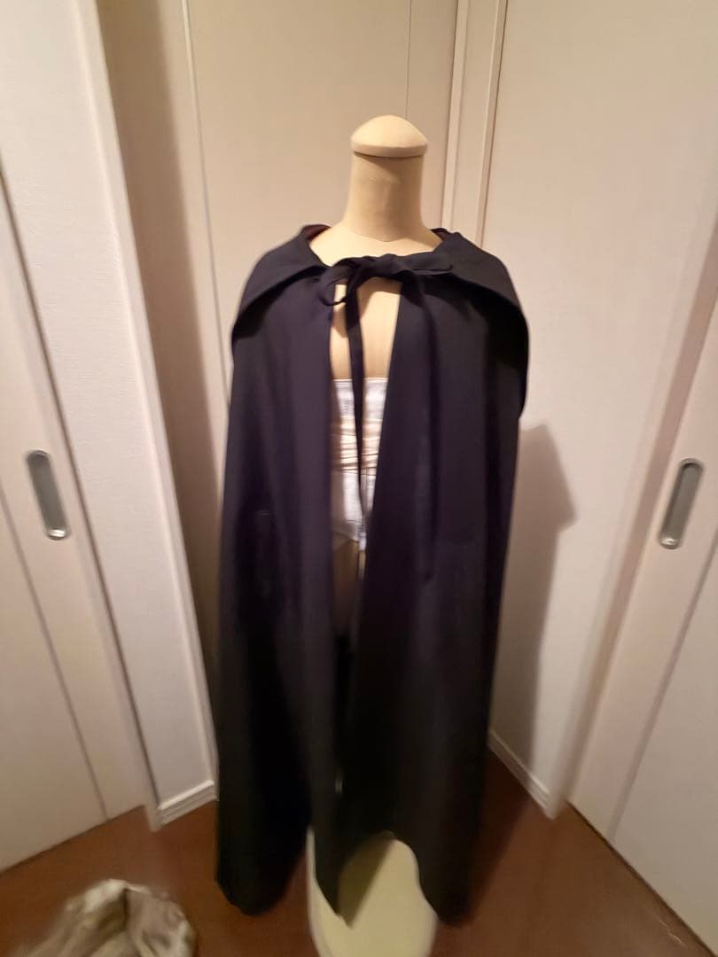 atelier boz 黒ケープ　アトリエボズ フード　ロングマント