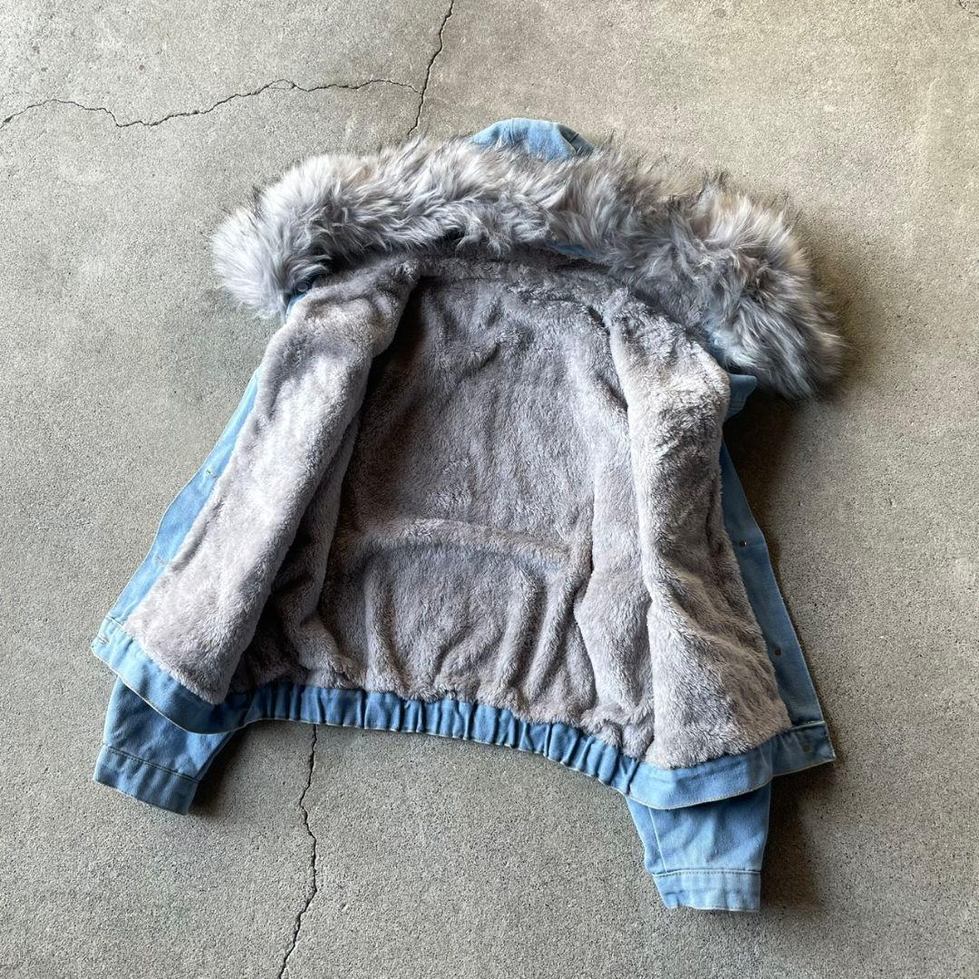 ジャケット・アウター archive fur denim jacket n2b y2k 00s