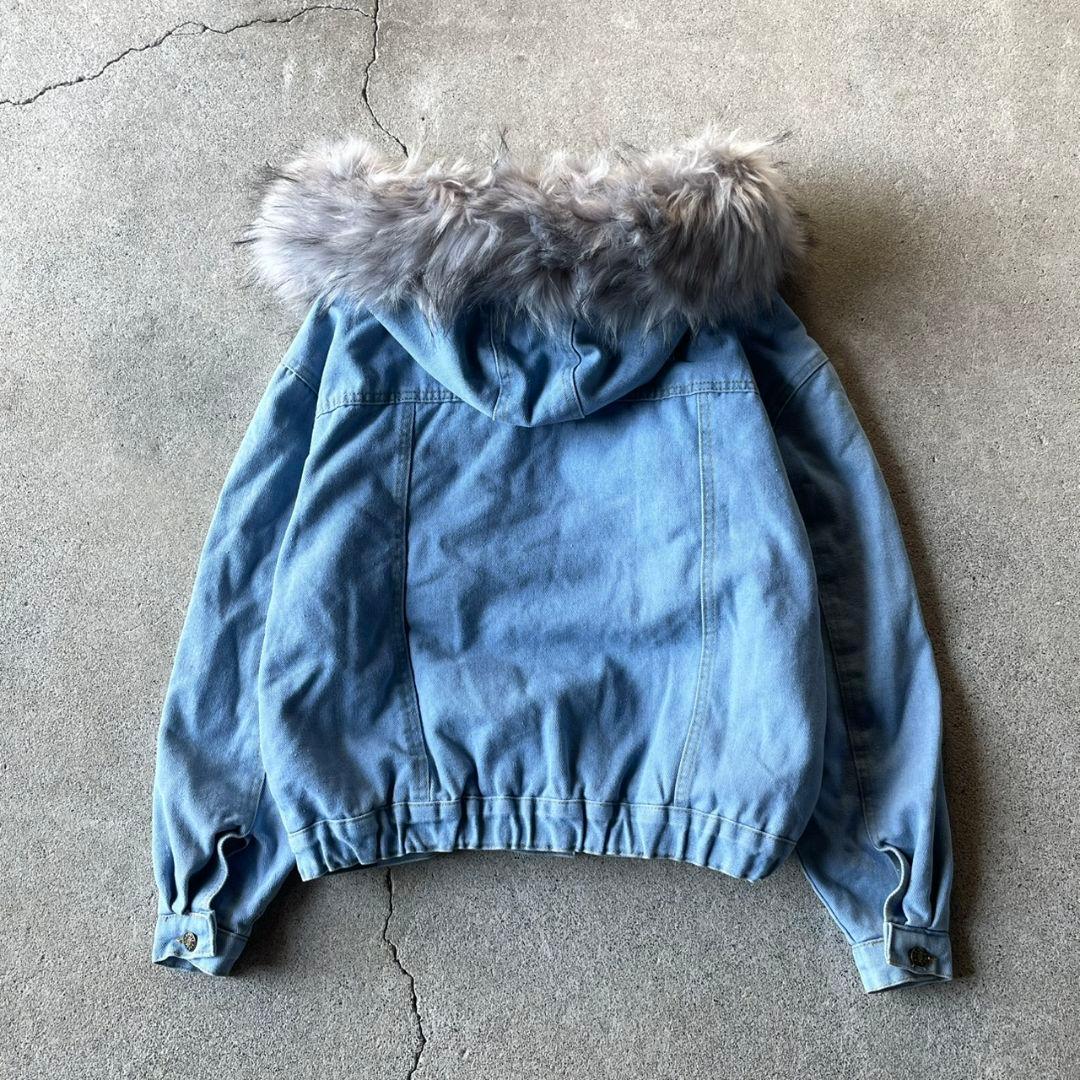 ジャケット・アウター archive fur denim jacket n2b y2k 00s