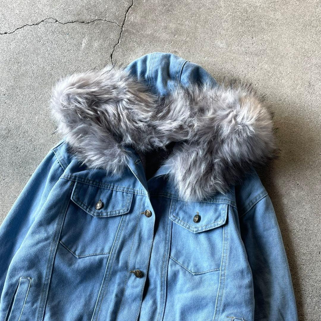 ジャケット・アウター archive fur denim jacket n2b y2k 00s