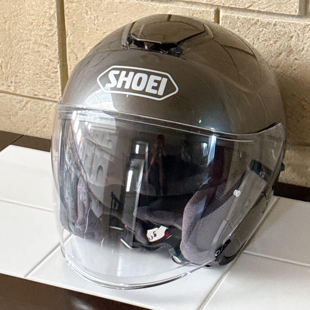 【美品】SHOEI J-Cruise アンスラサイトメタリック Lサイズ
