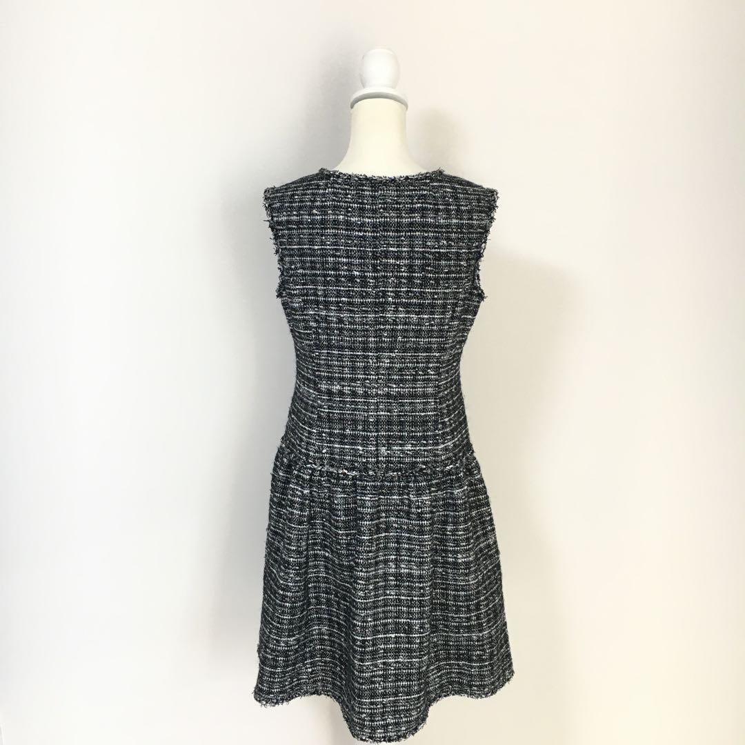 美品　Rene ルネ　マリアケント　ツイード　フロントジップ　ワンピース