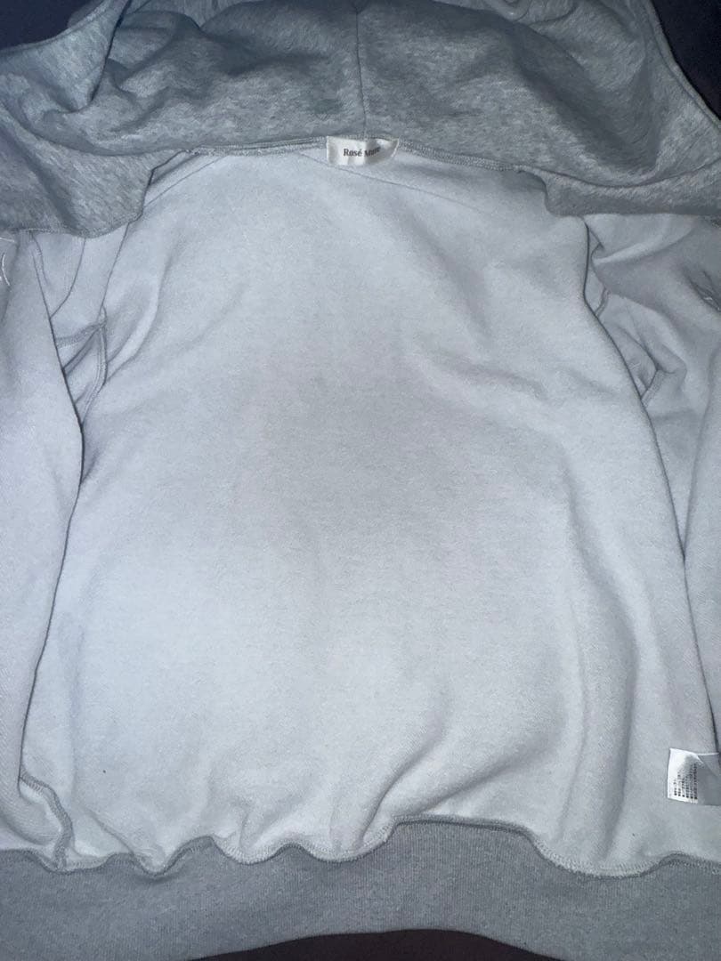 Rosé Muse ロゼミューズ 3d logo zip hoodie グレー