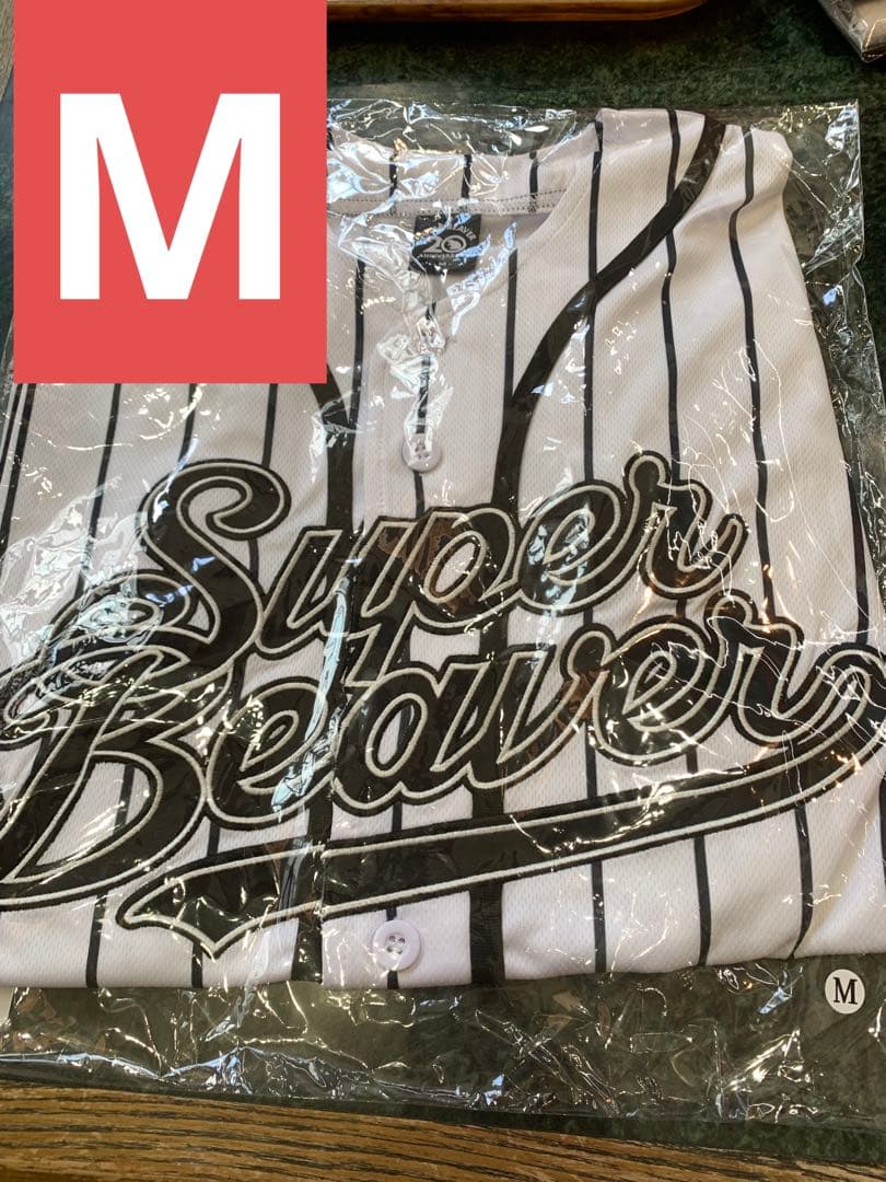 SUPER BEAVER ベースボールシャツ ストライプ Mサイズ