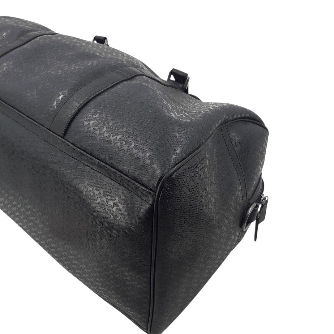 極美品✨　コーチ　ボストンバッグ　2way シグネチャー　レザー　ブラック