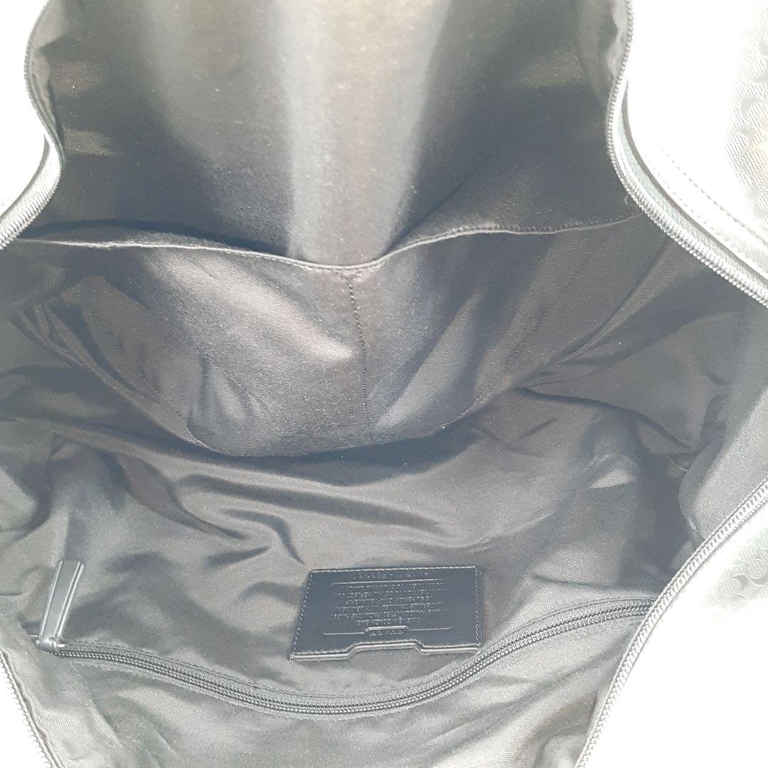 極美品✨　コーチ　ボストンバッグ　2way シグネチャー　レザー　ブラック