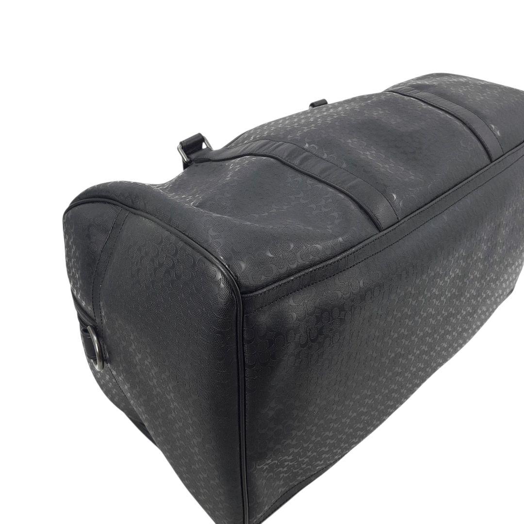 極美品✨　コーチ　ボストンバッグ　2way シグネチャー　レザー　ブラック