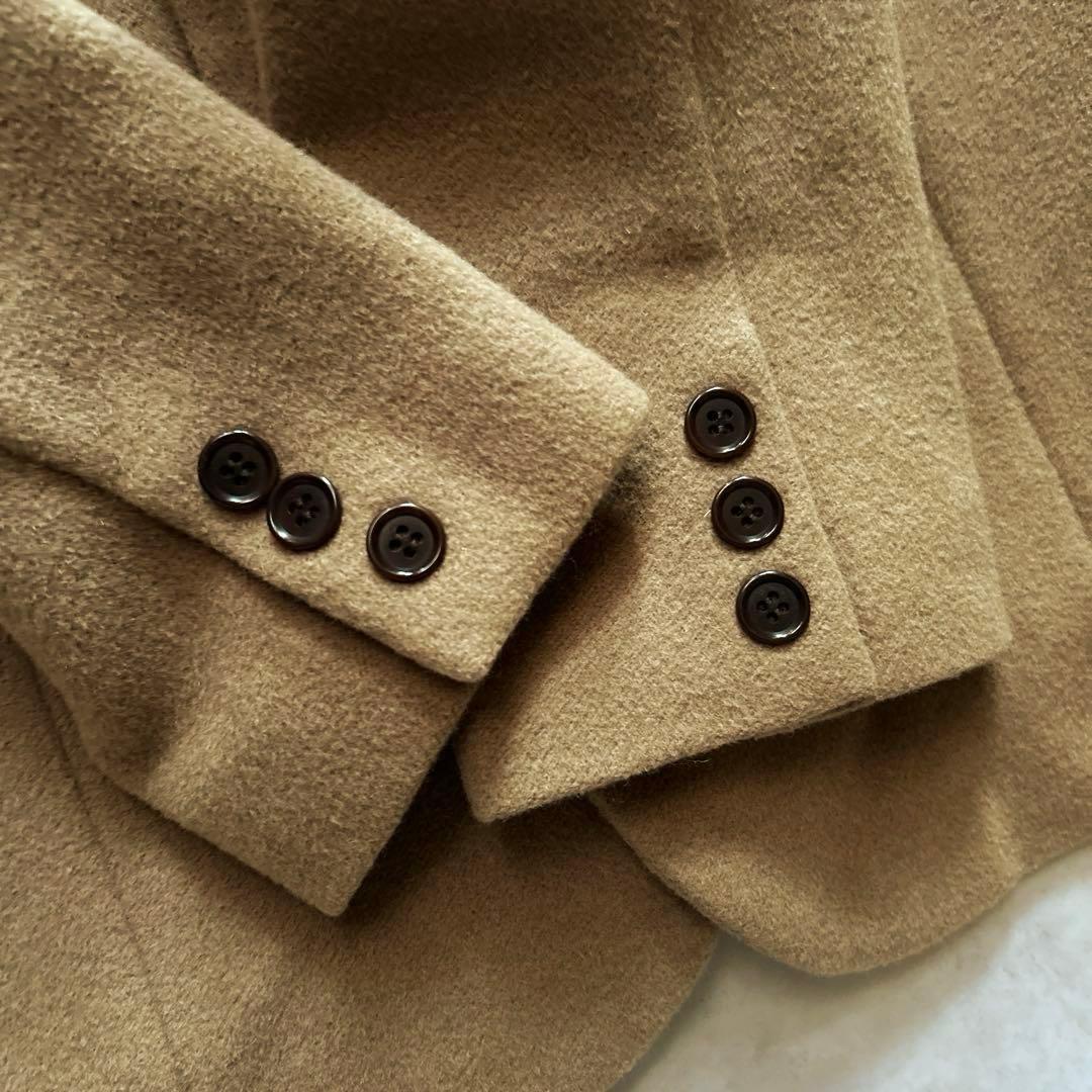 plantation ウール　アンゴラ　ロングコート　キャメル