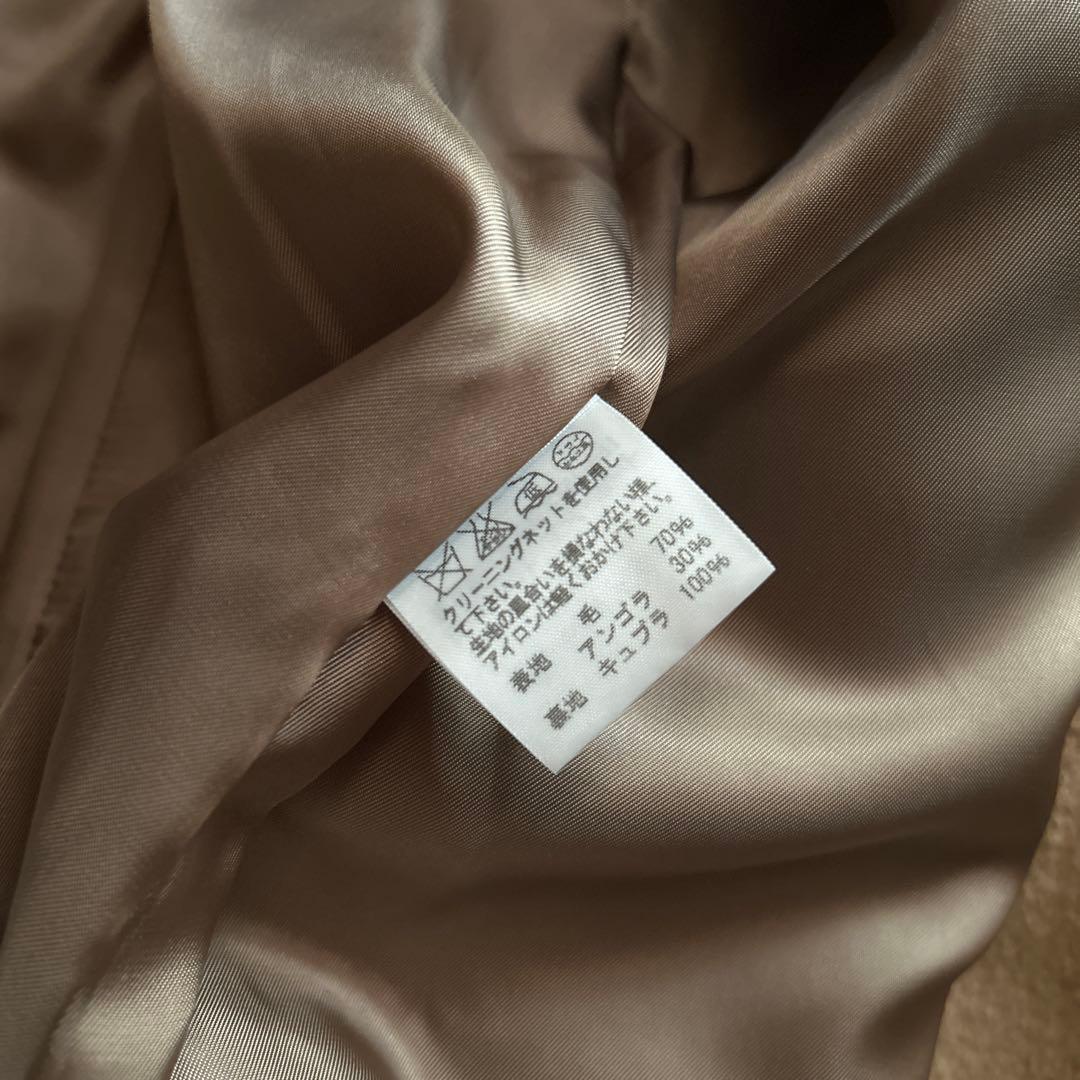 plantation ウール　アンゴラ　ロングコート　キャメル