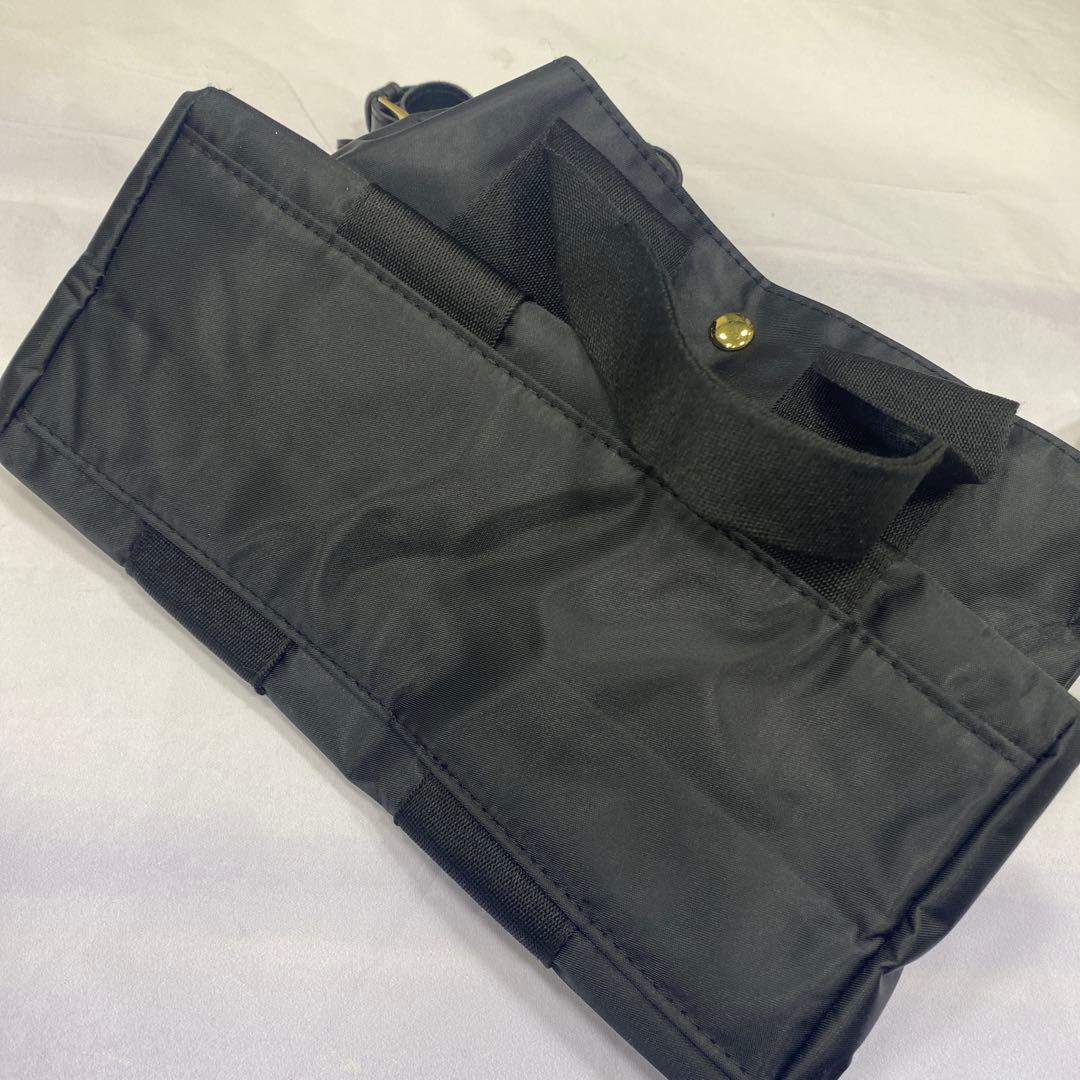 VIOLA DORO ナイロンミニトートショルダー　ブラック