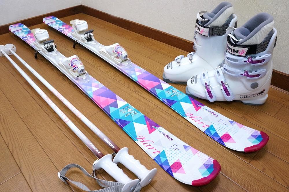 メンテ済 150cm 靴24～24.5cm HART レディース スキーセット