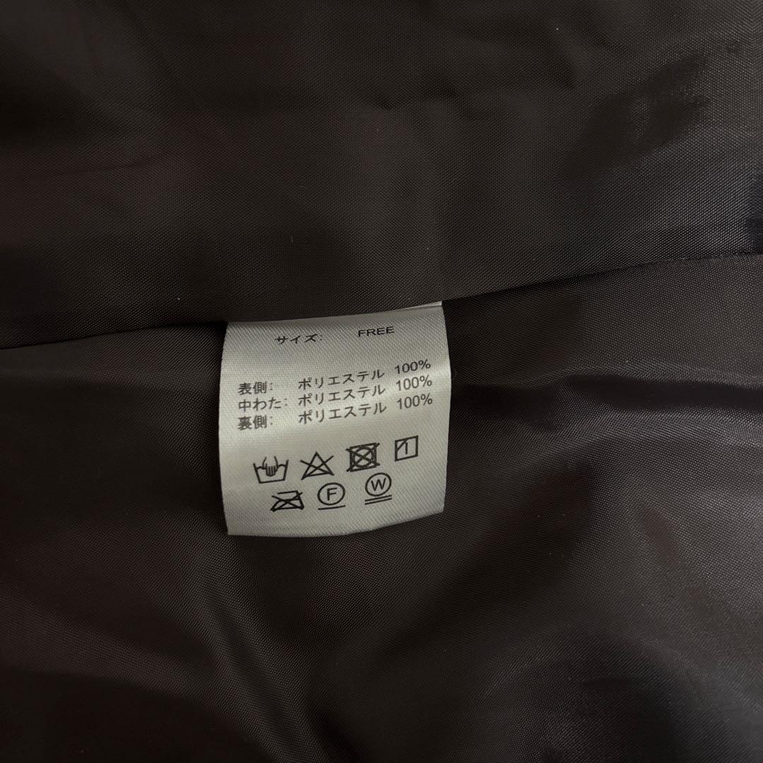 OUR ロング丈のキルティングベスト（チャコールブラウン）